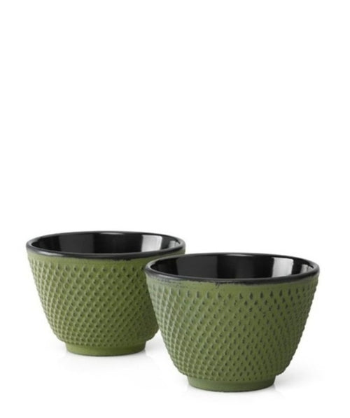 Cast Cup Xilin Iron Green set of 2